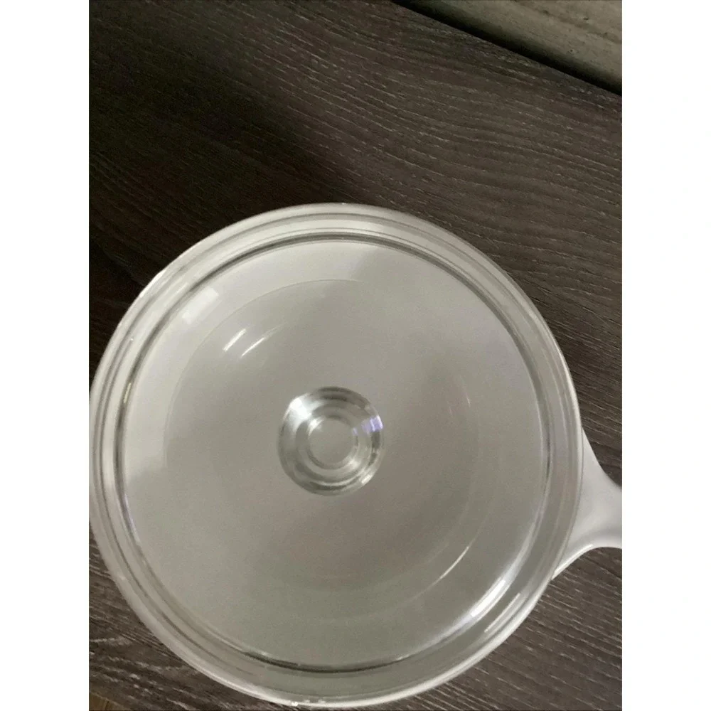 Corning Ware Blue Cornflower P-81-B 1 Pint Saucepan with Pyrex Glass Lid USA